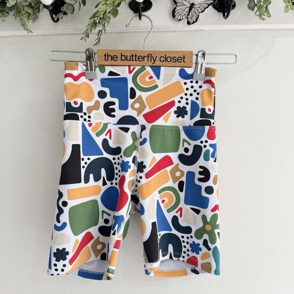 Beachriot Abstract Geometric Biker Shorts Small - Picture 1 of 3